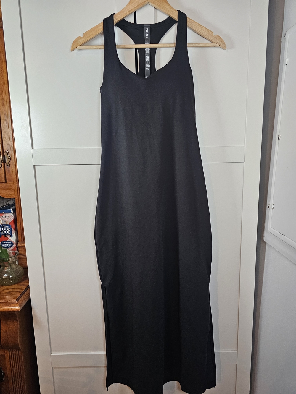 Vuori Black Racerback Maxi Dress